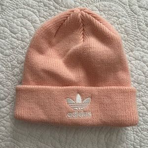Pink Adidas beanie